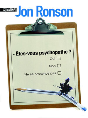 cover image of Etes-vous psychopathe ?